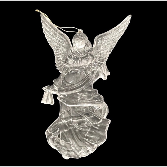 Vintage Christmas Ornament Acrylic Heavenly Angel Figurine Xmas Ornament - Picture 2 of 5